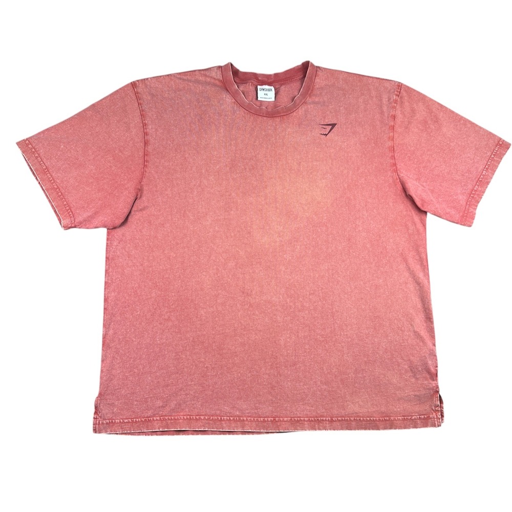 Gymshark Men's Washed Red Crew Neck T-Shirt